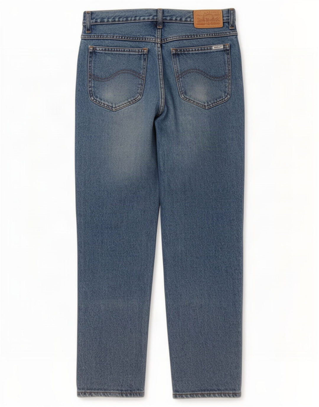 Rifle Mens Tapered Jeans W34 L31 Azul Algodão