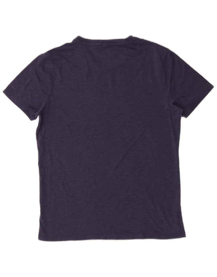 Camiseta masculina G-Star Top médio algodão azul marinho