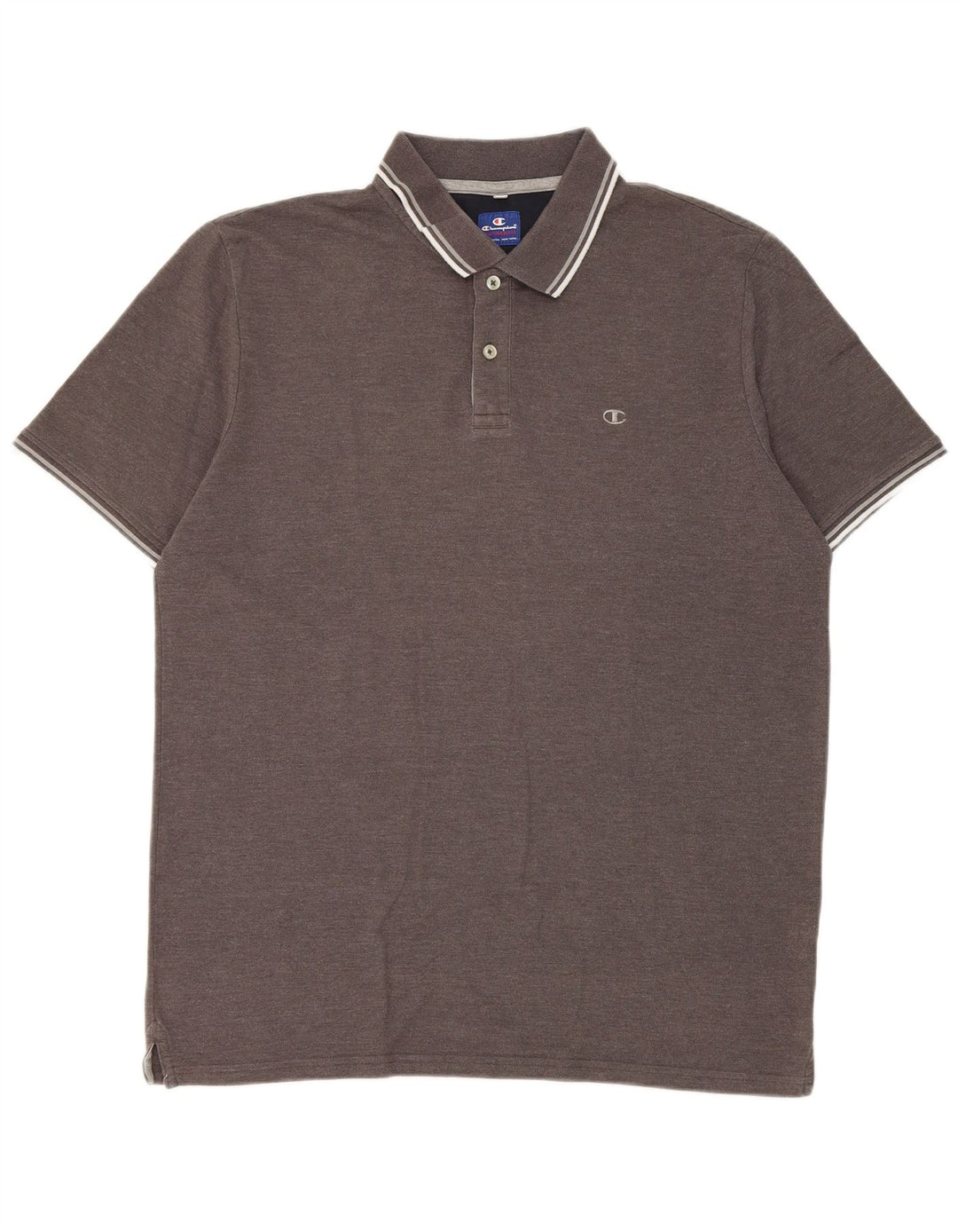 Camisa polo masculina Champion XL cinza algodão