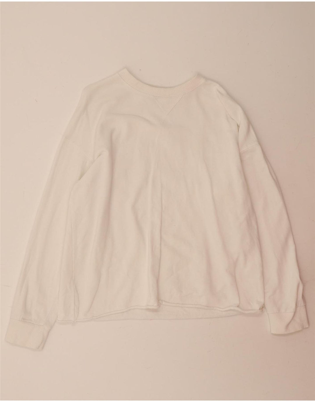 ZARA Womens Oversized Sweatshirt Jumper UK 10 Small White Vintage Zara and Second-Hand Zara from Messina Hembry 