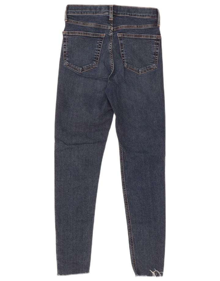 Topshop feminino Jamie Skinny Jeans W25 L26 azul poliéster