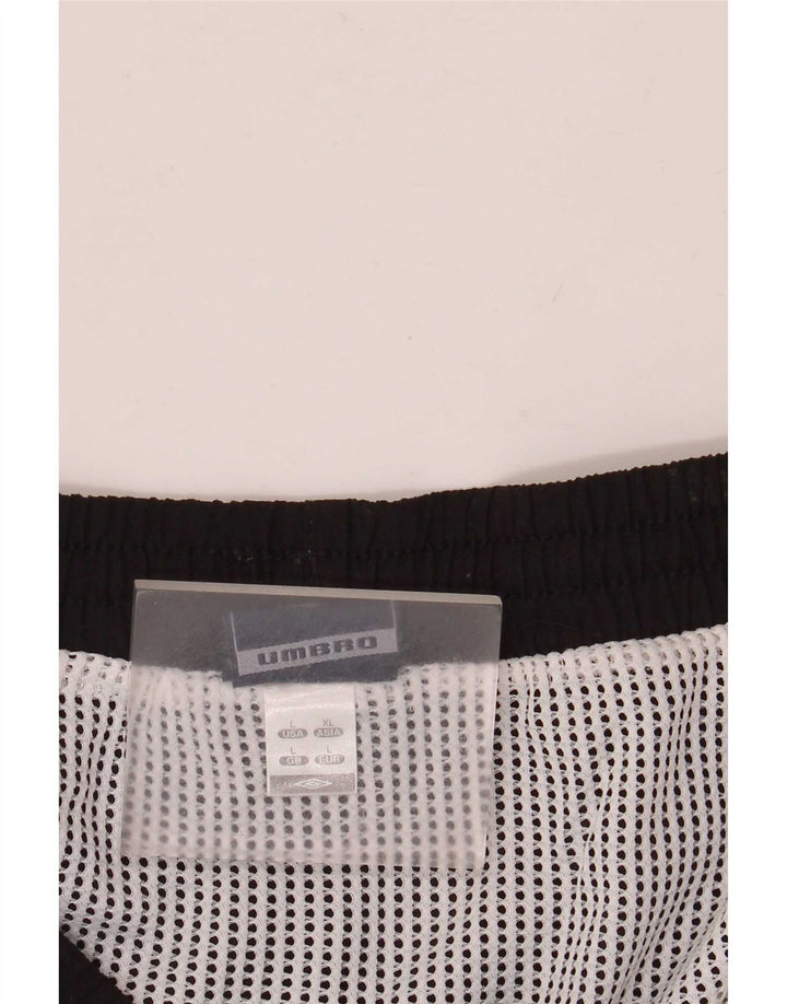 Shorts esportivo masculino Umbro grande bloco colorido preto