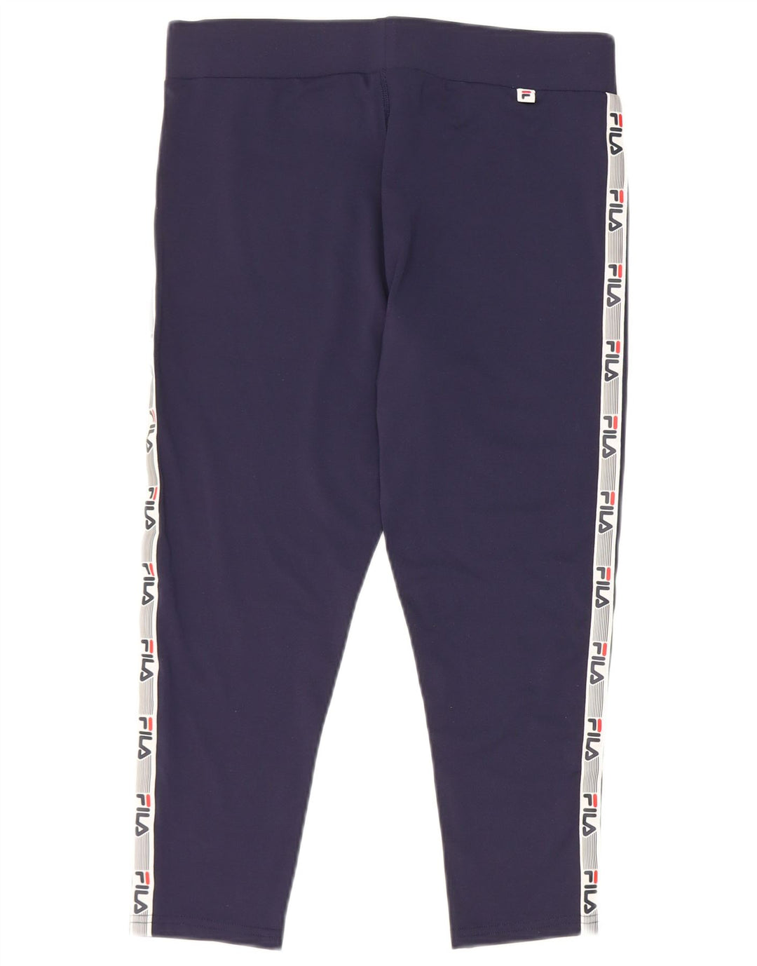 Fila Womens Graphic Capri Leggings UK 14 Médio Azul Marinho Colorblock