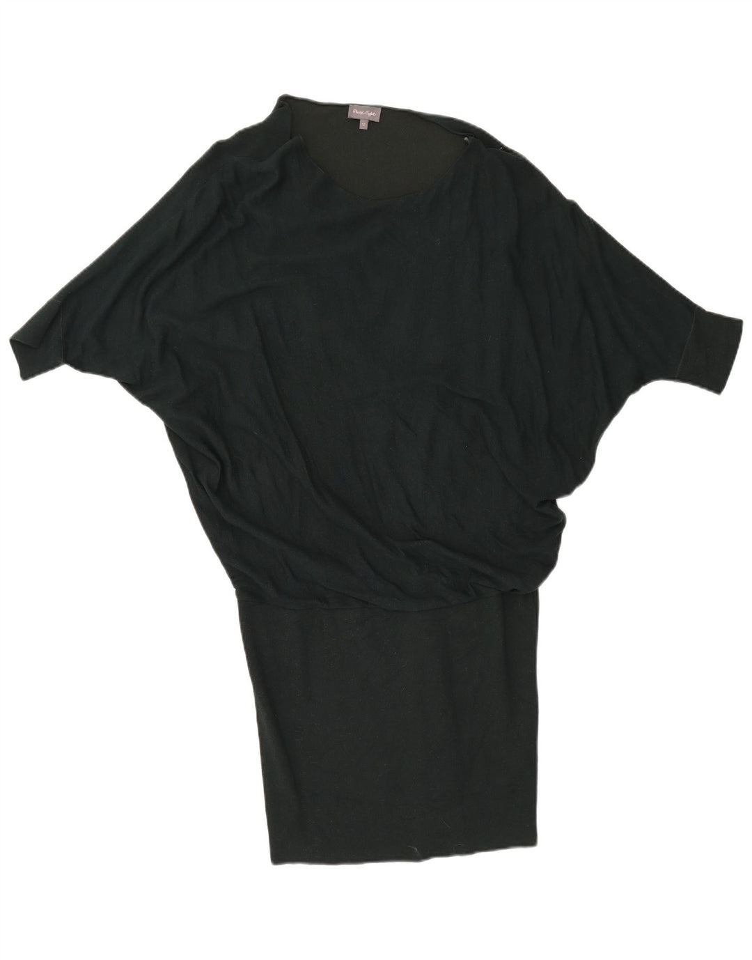 Vestido jumper feminino de grandes dimensões da Phase Eight Reino Unido 12 viscose verde médio