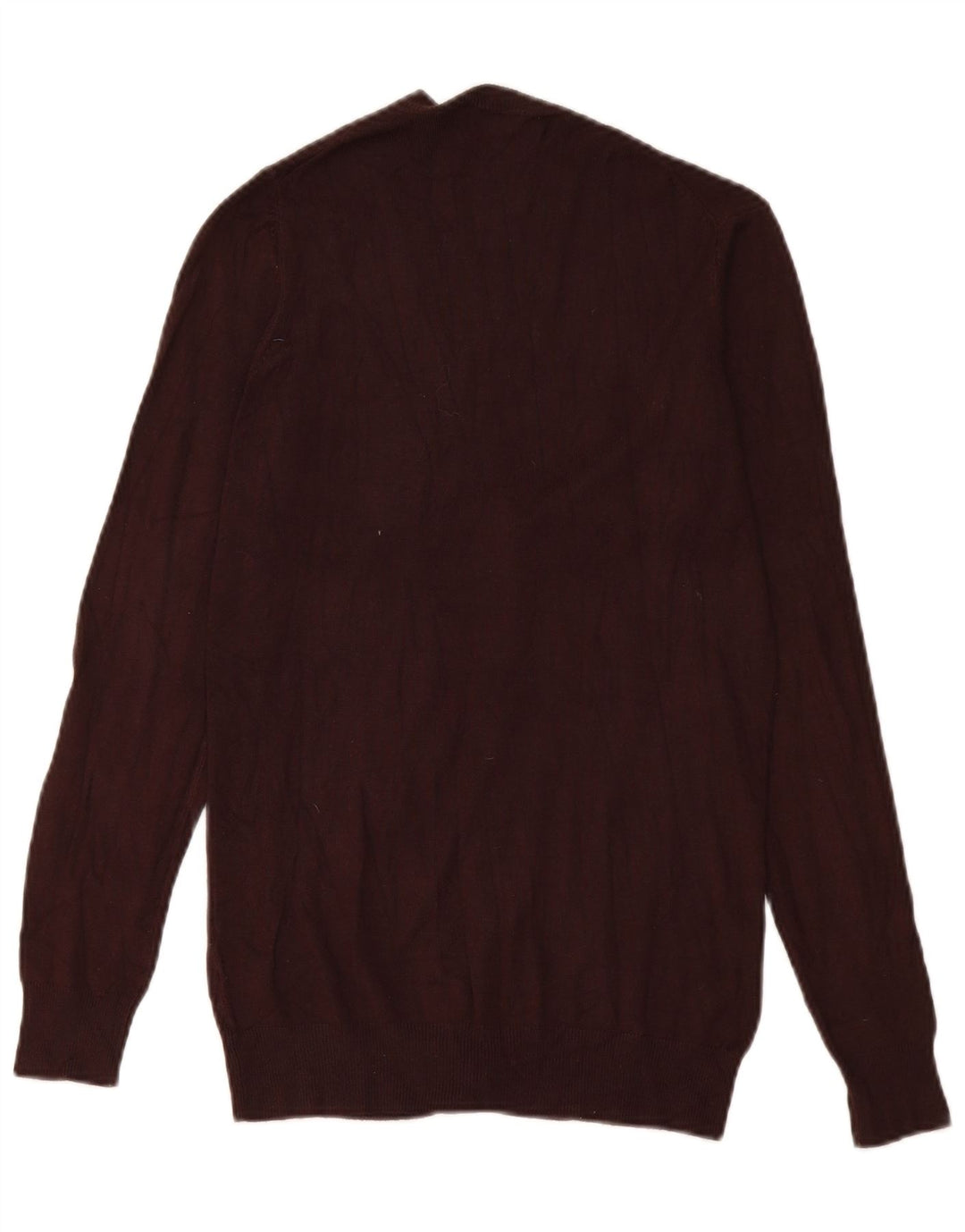 Suéter cardigã feminino Zara Reino Unido 12 viscose marrom médio