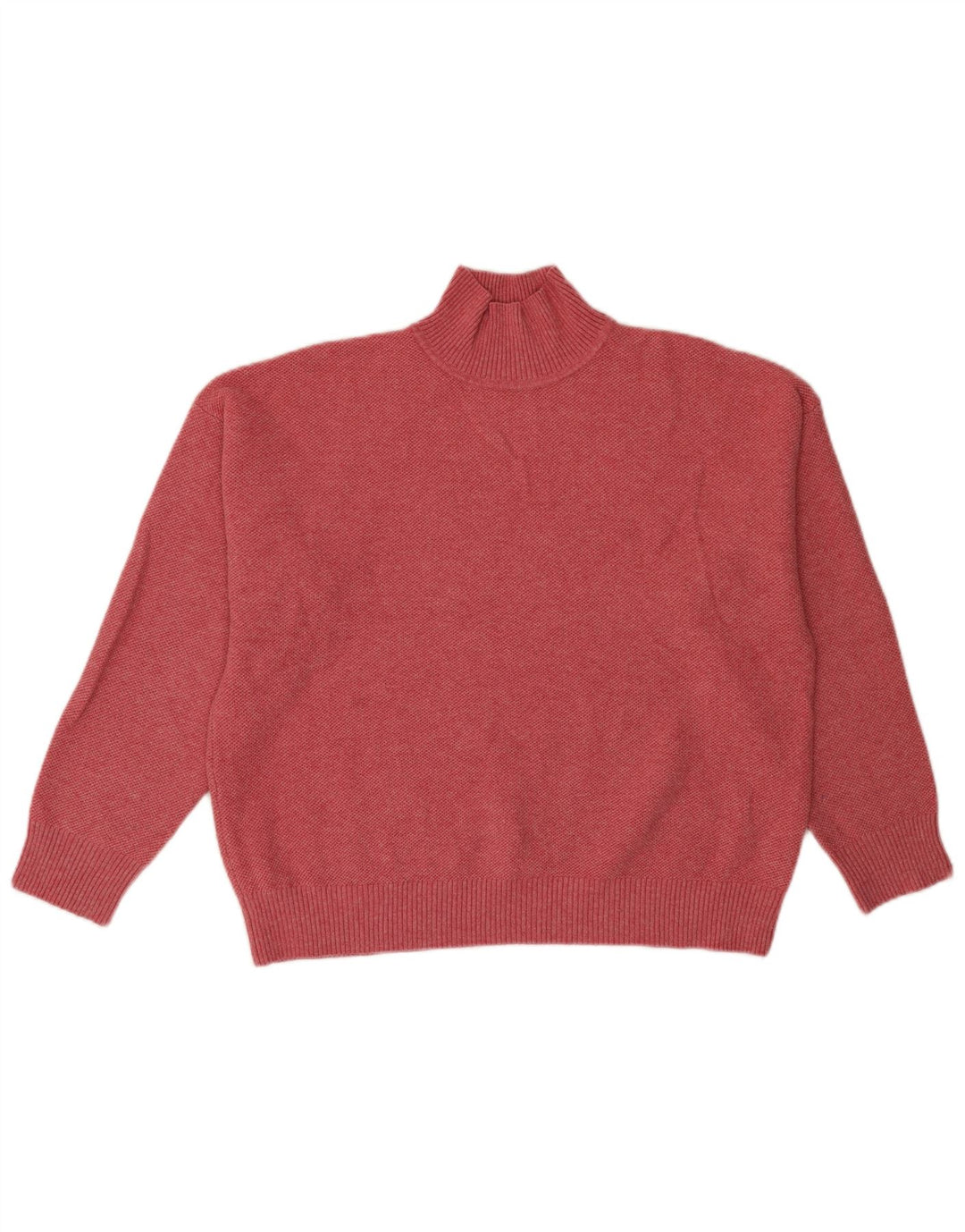 Suéter masculino MARKS & SPENCER com gola tartaruga, poliéster rosa médio