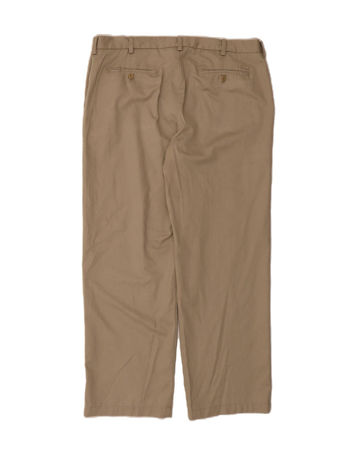 IZOD Mens Straight Chino Trousers W40 L32 Beige Cotton Vintage Izod and Second-Hand Izod from Messina Hembry 