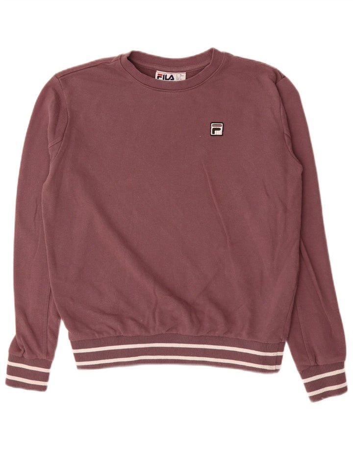 FILA Moletom Masculino Jumper Pequeno Algodão Marrom