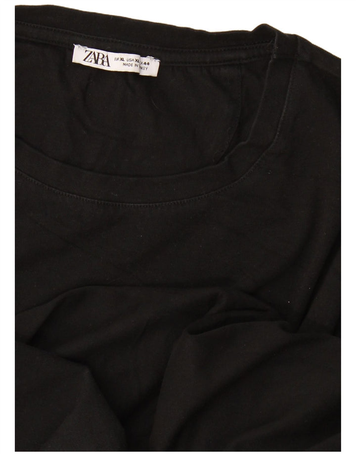 Zara Mens Top Manga Longa XL Preto