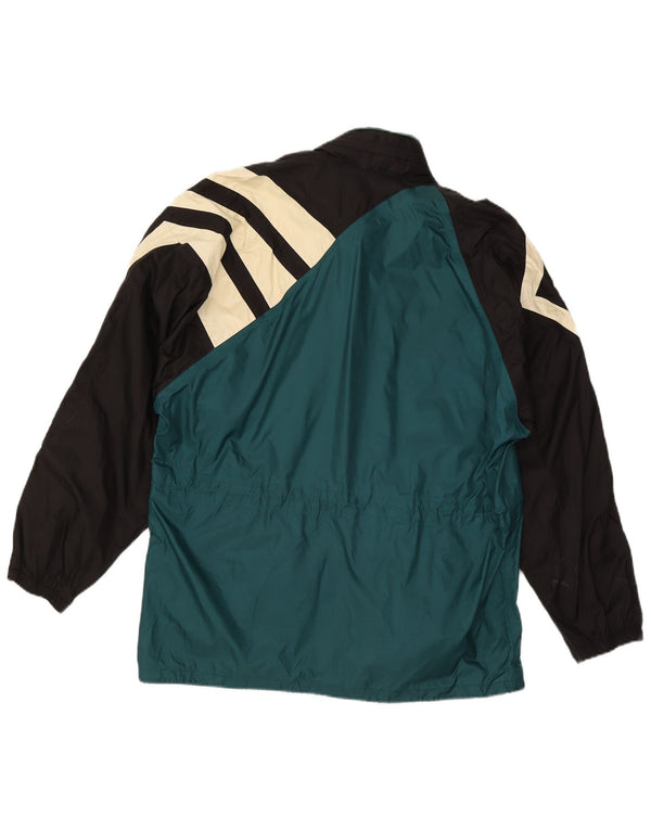 Adidas Mens Loose Fit Tracksuit Top Jacket UK 36/38 Pequeno Verde Colourblock