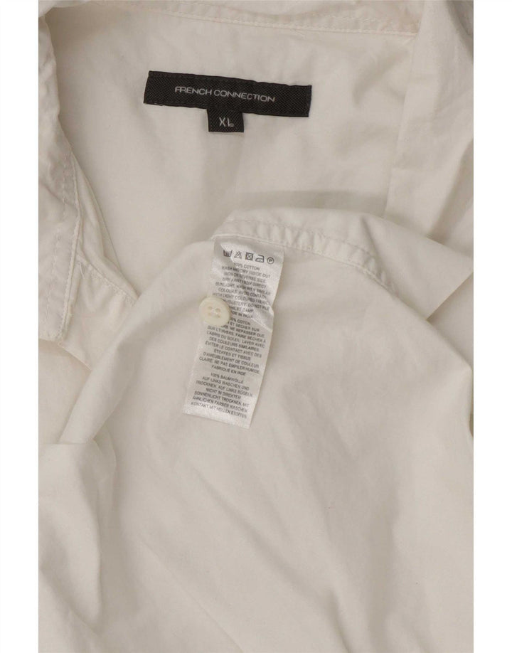 Pulôver feminino de manga 3/4 da French Connection UK 18 XL branco