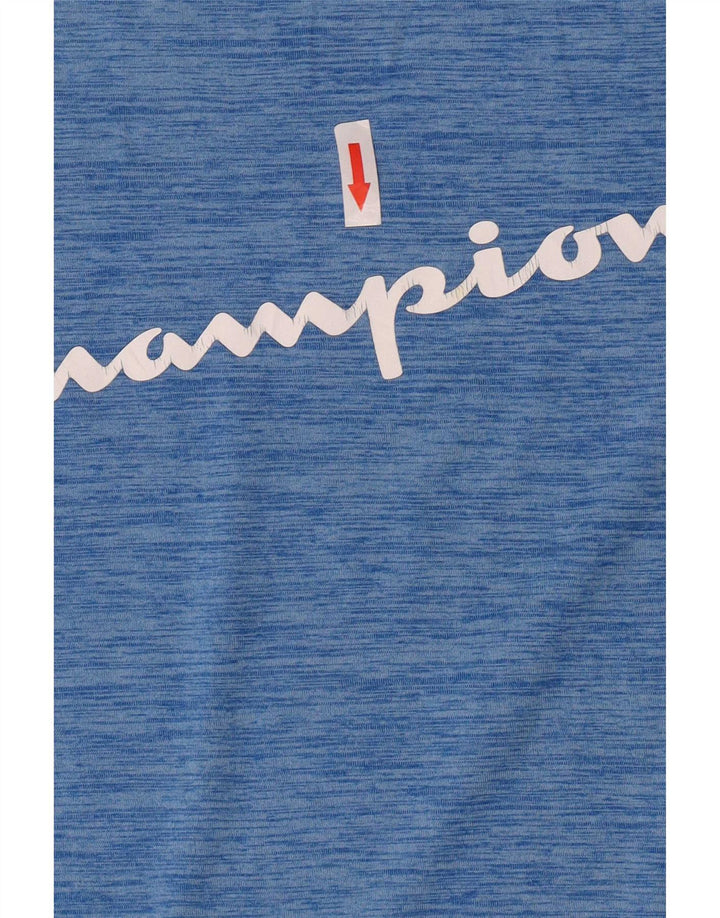 Camiseta Champion Boys Graphic 10-11 Anos Azul Poliéster
