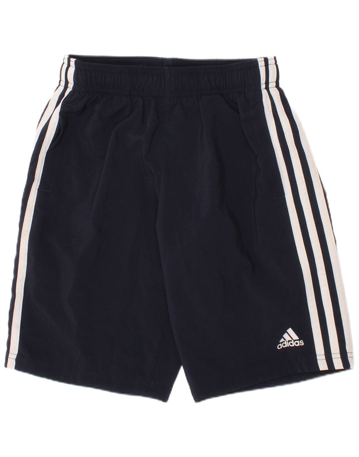 Shorts esportivos Adidas meninos 9-10 anos azul marinho poliéster