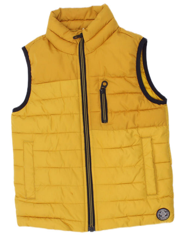 Colete acolchoado Joules para meninas 4-5 anos poliéster amarelo