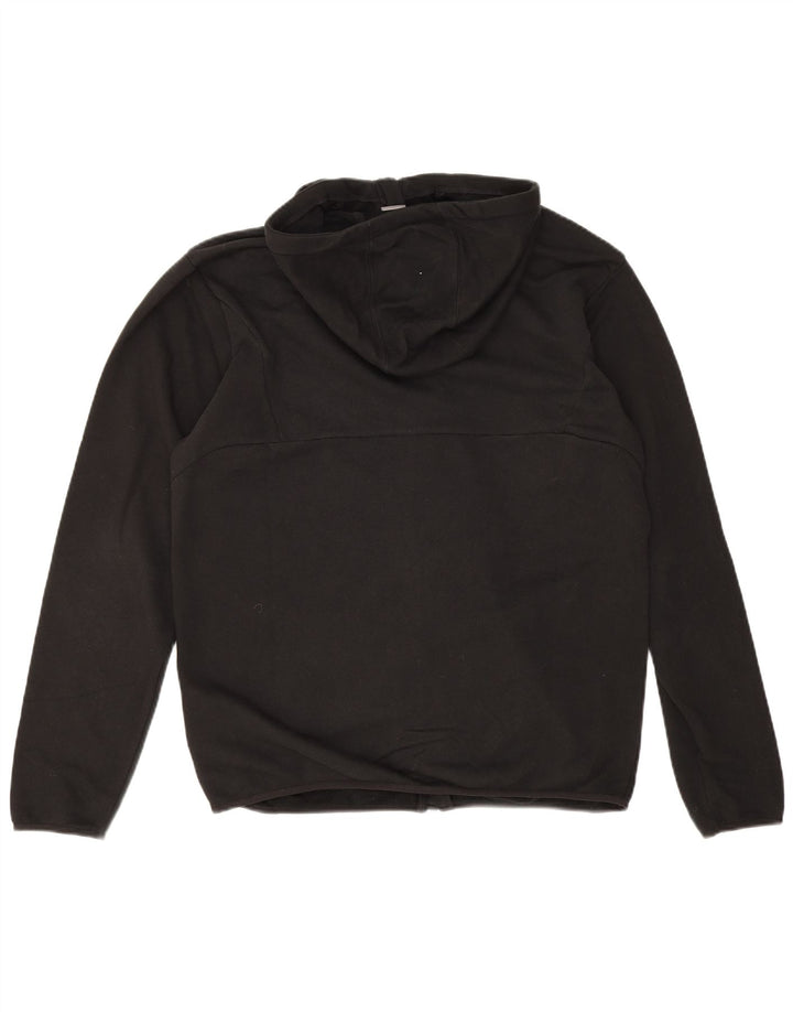 Suéter Puma masculino com capuz e zíper médio preto algodão