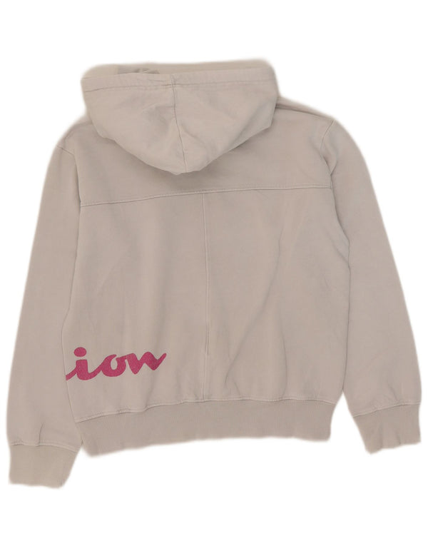 Jumper feminino com capuz e estampa gráfica Champion UK 6 XS algodão branco