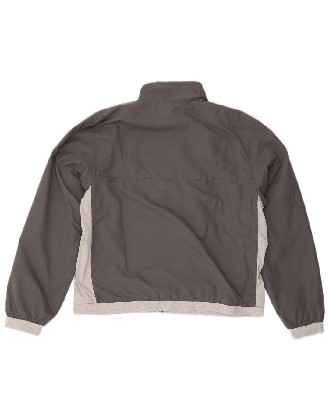 Reebok Womens Tracksuit Top Jacket UK 14 Grande Cinza Colourblock Poliéster