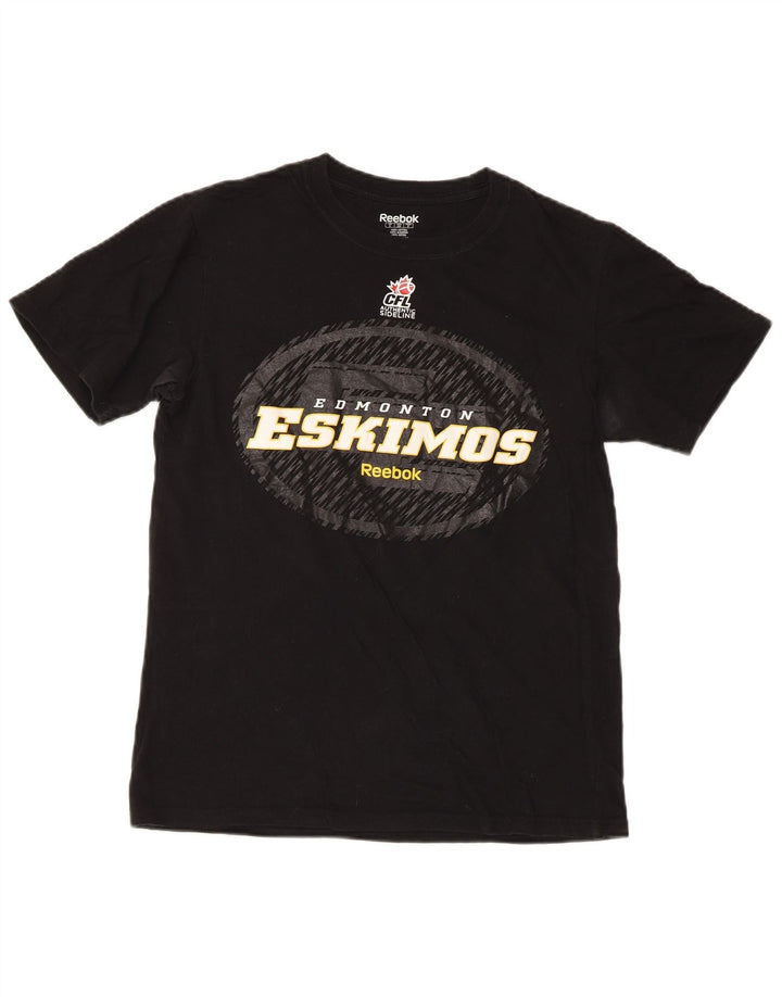 Camiseta masculina Reebok Regular Graphic Top pequeno algodão preto