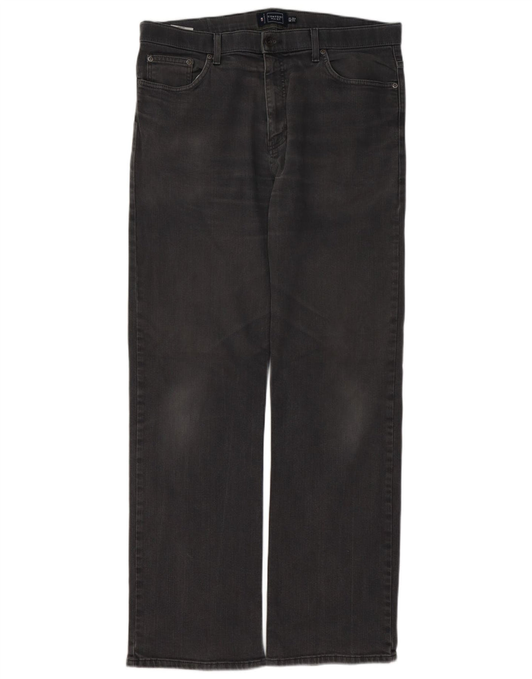 MARKS & SPENCER Masculino Blue Harbor Straight Jeans W36 L33 Algodão Cinza