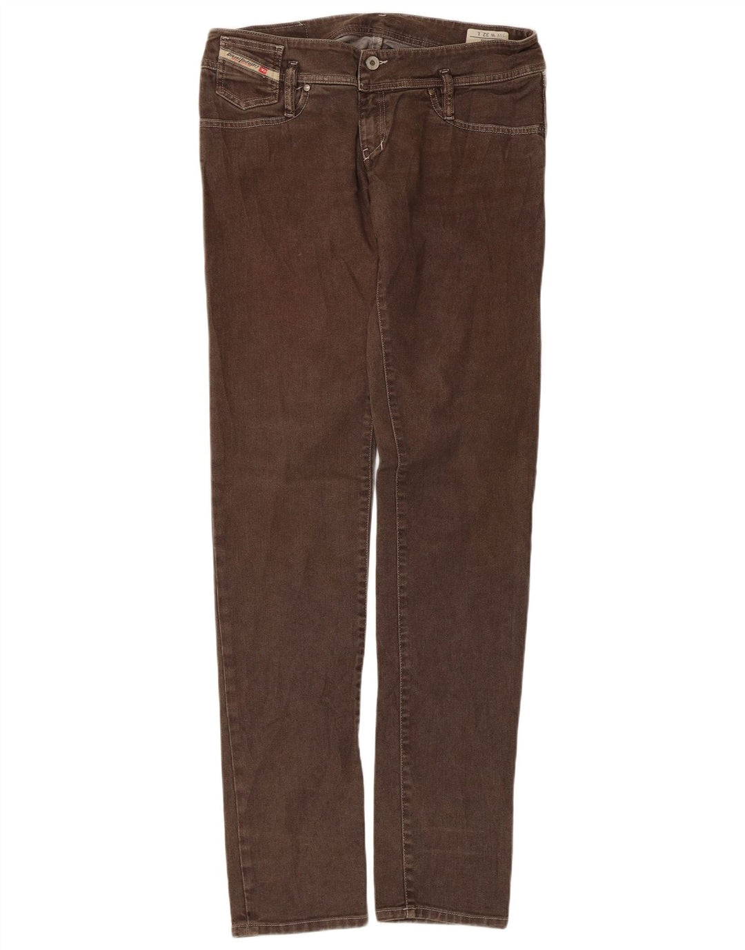 Jeans Slim Feminino Diesel W32 L35 Algodão Marrom