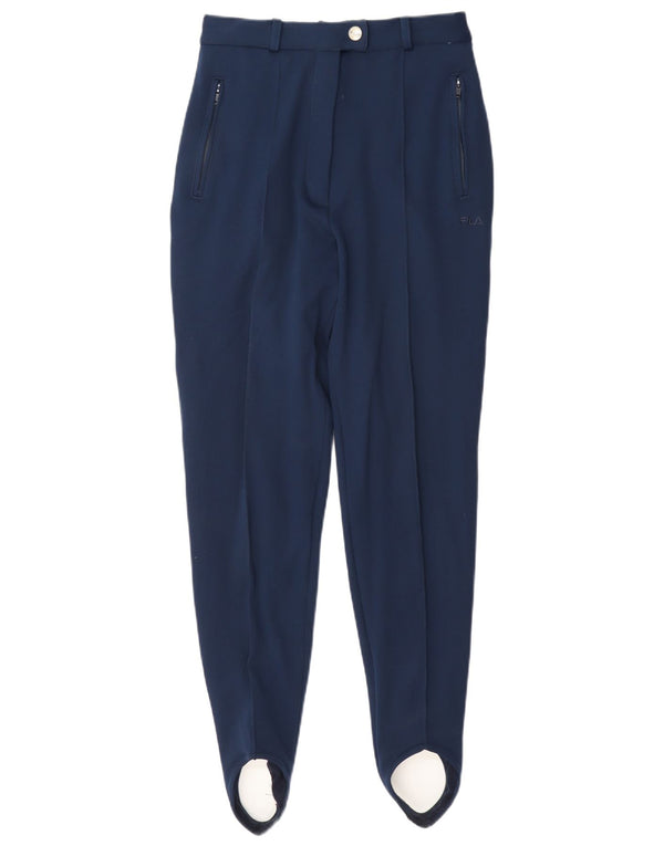 Fila Calça Feminina Estribo Casual IT 44 Médio W28 L30 Azul Marinho Acrílico