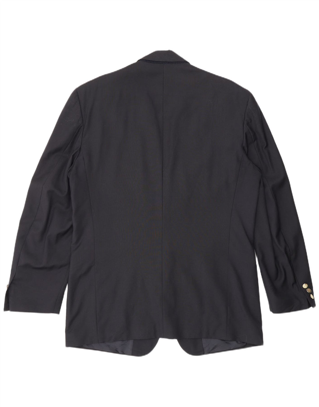 Jaqueta blazer masculina Yves Saint Laurent com 2 botões IT 52 XL azul marinho nova lã