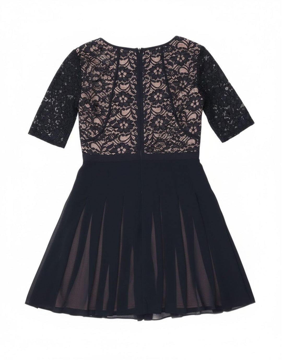 Vestido feminino Coast de renda evasê Reino Unido 8 pequeno azul marinho poliamida