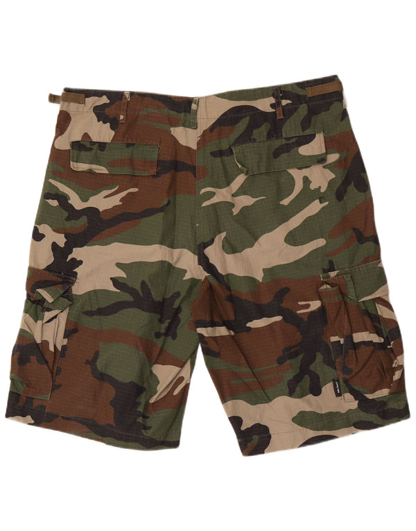 Shorts cargo masculino Mil-Tec XL W40 algodão camuflado cáqui
