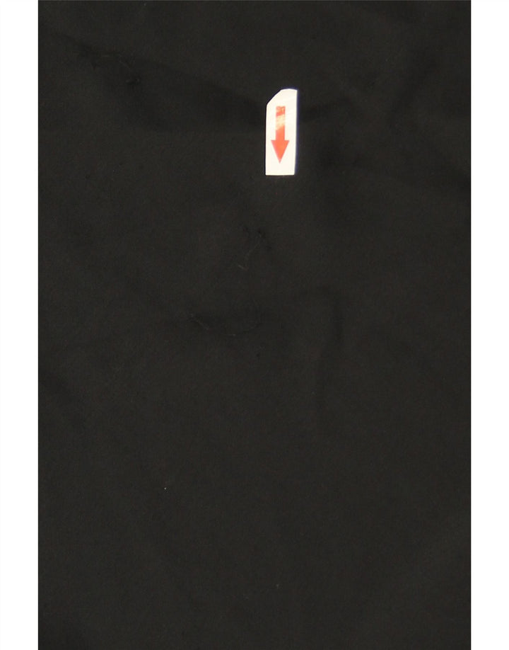 Saia feminina Marks & Spencer UK 14 grande W33 poliéster preto