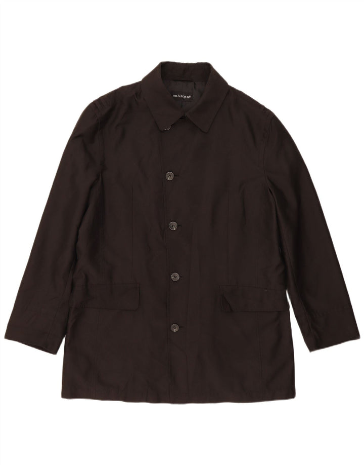 Jaqueta utilitária masculina Marks & Spencer Autograph Regular Fit Reino Unido 40 grande preta