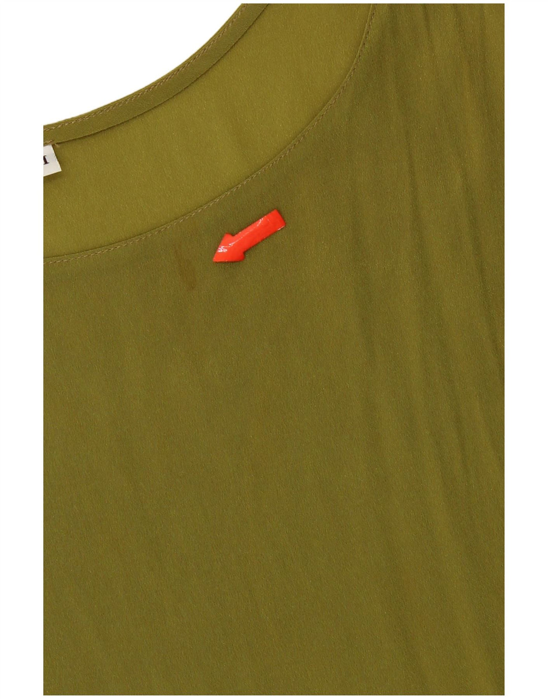 Top feminino vintage UK 14 acetato verde médio