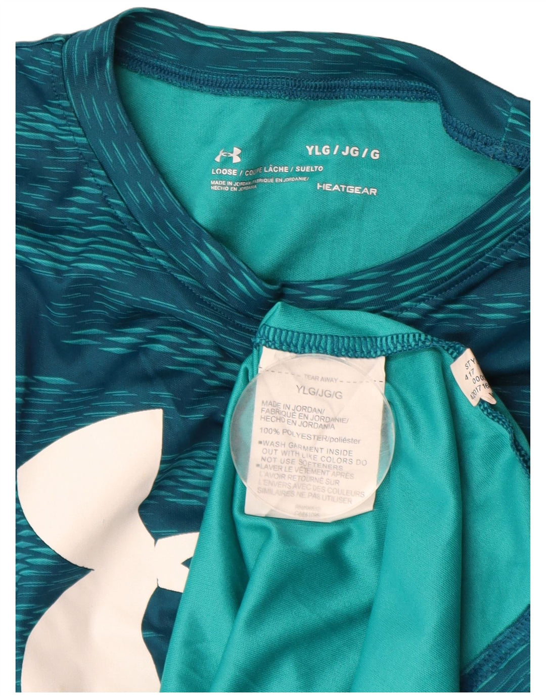 Camiseta gráfica UNDER ARMOUR Boys Heat Gear 11-12 anos grande azul