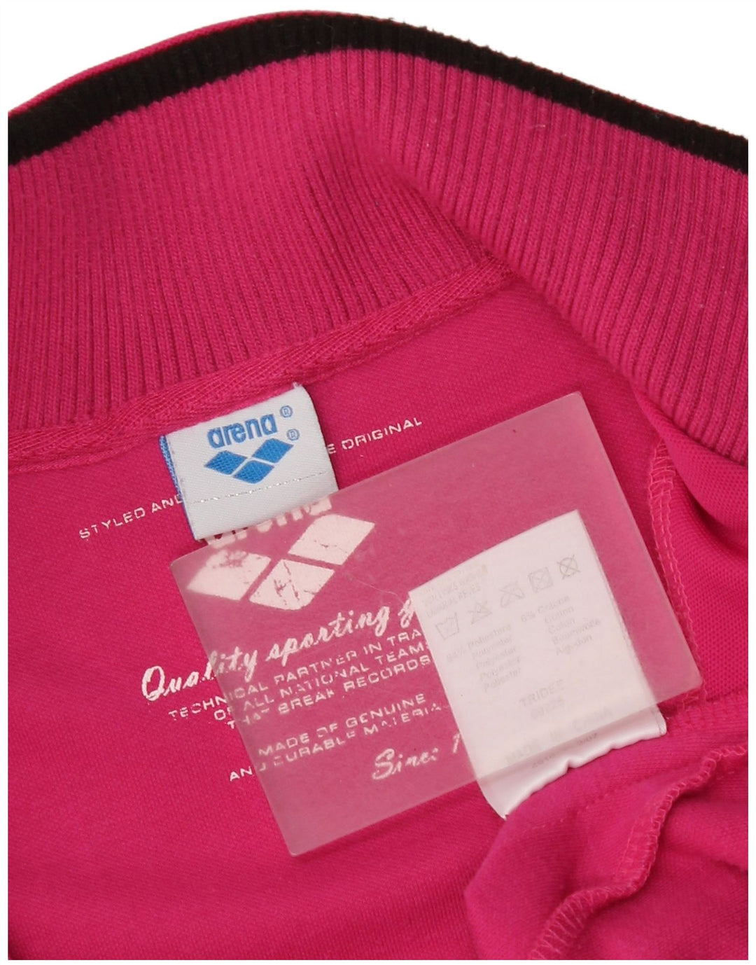 Arena Womens Graphic Oversized Tracksuit Top Jacket UK 6 XS Rosa Poliéster