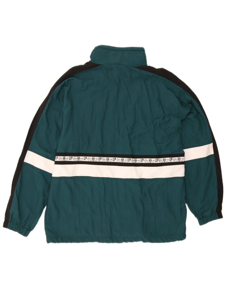 Jaqueta corta-vento masculina Crane EU 48/50 verde médio colorblock esportivo