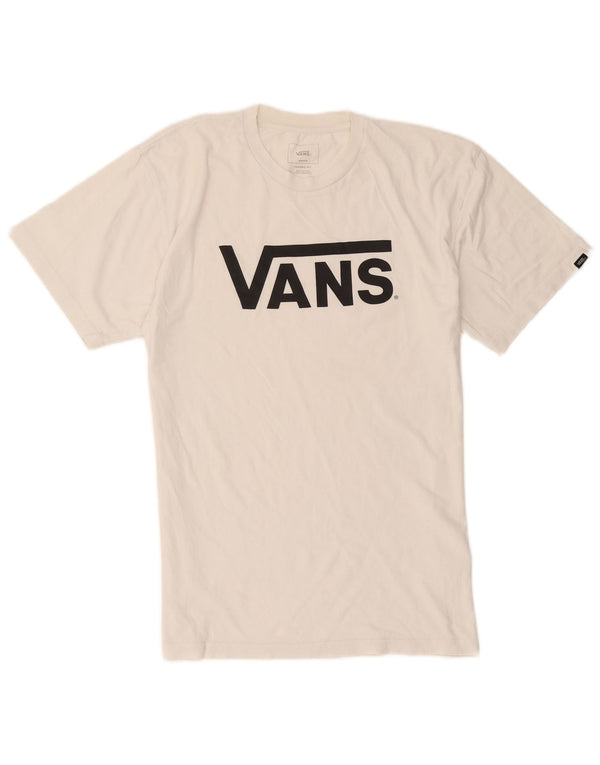 Camiseta Vans Masculina Classic Fit Graphic Top Médio Algodão Branco