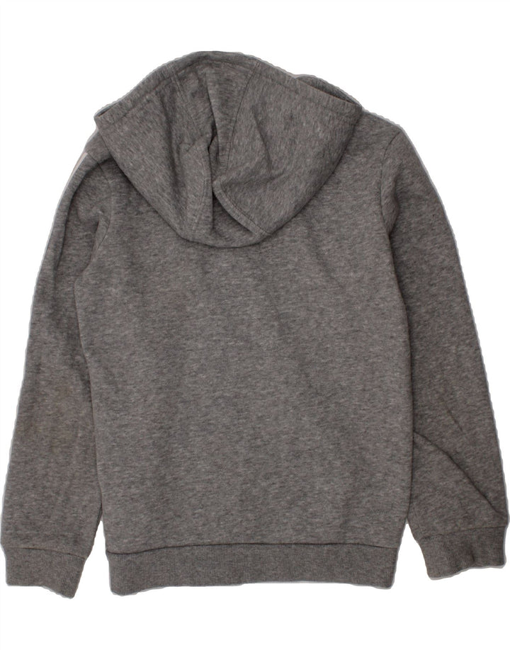 ADIDAS Boys Zip Hoodie Sweater 7-8 Years Grey Cotton Vintage Adidas and Second-Hand Adidas from Messina Hembry 