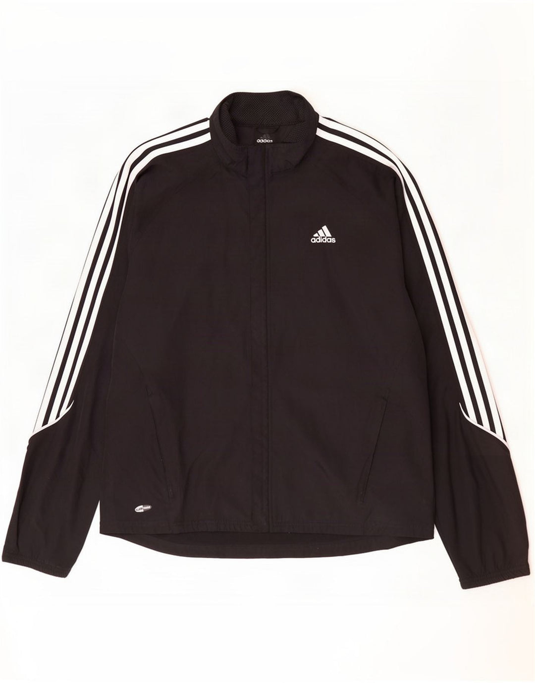 Adidas Mens Clima Proof Tracksuit Top Jaqueta Grande Poliéster Preto
