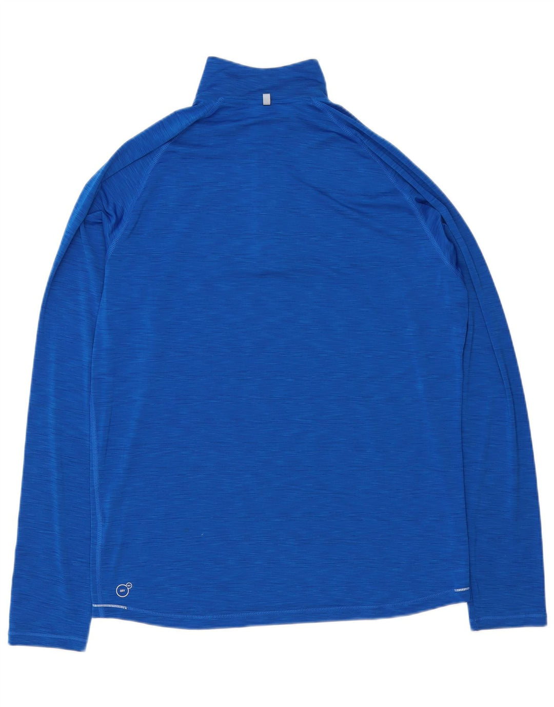 Top masculino Puma com zíper e manga comprida em poliéster manchado azul grande