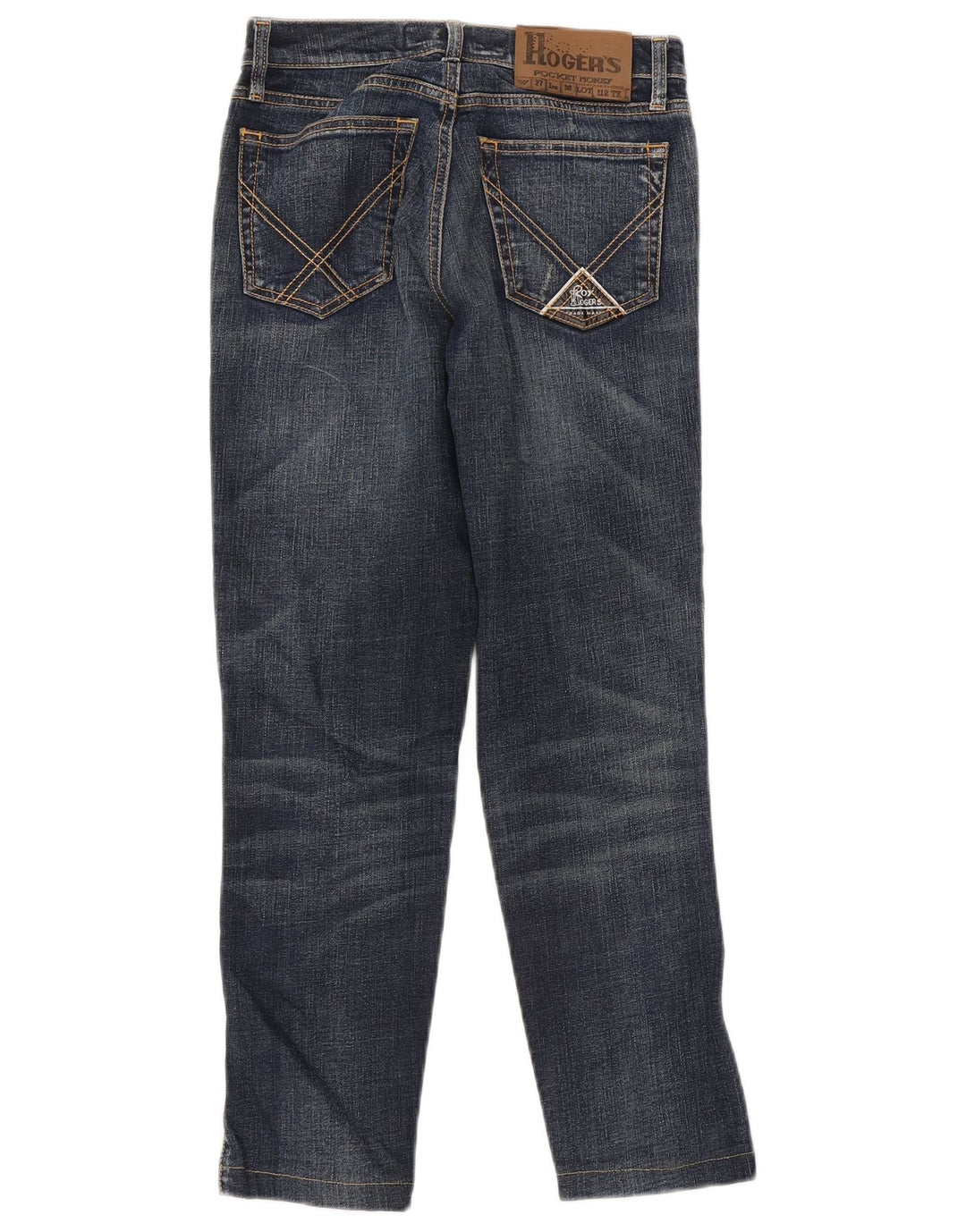 Calça jeans feminina Roy Rogers IT 40 pequena W27 L27 algodão azul