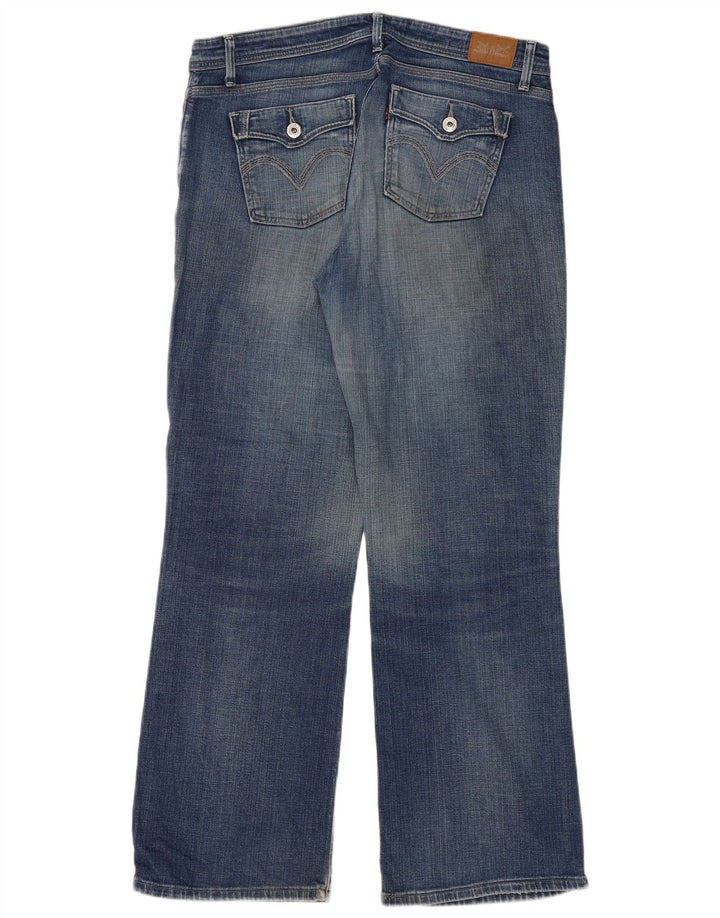 Calça jeans feminina LEVI'S 525 Curvy Bootcut W33 L32 azul algodão