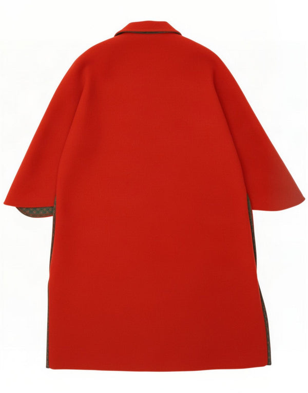 Sobretudo feminino vintage Batwing Reino Unido 16 grande vermelho