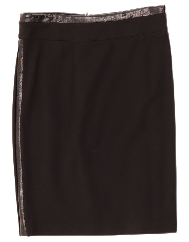 Guess Saia reta feminina média W28 viscose preta