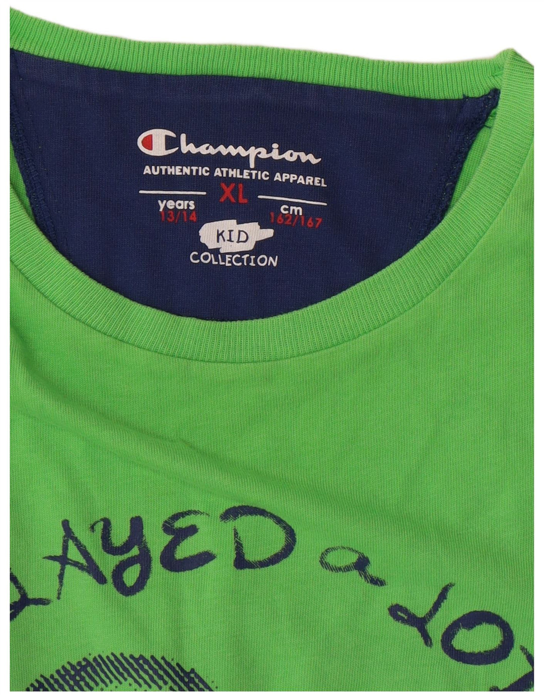 Camiseta Champion Boys Graphic Top 13-14 Anos XL Verde