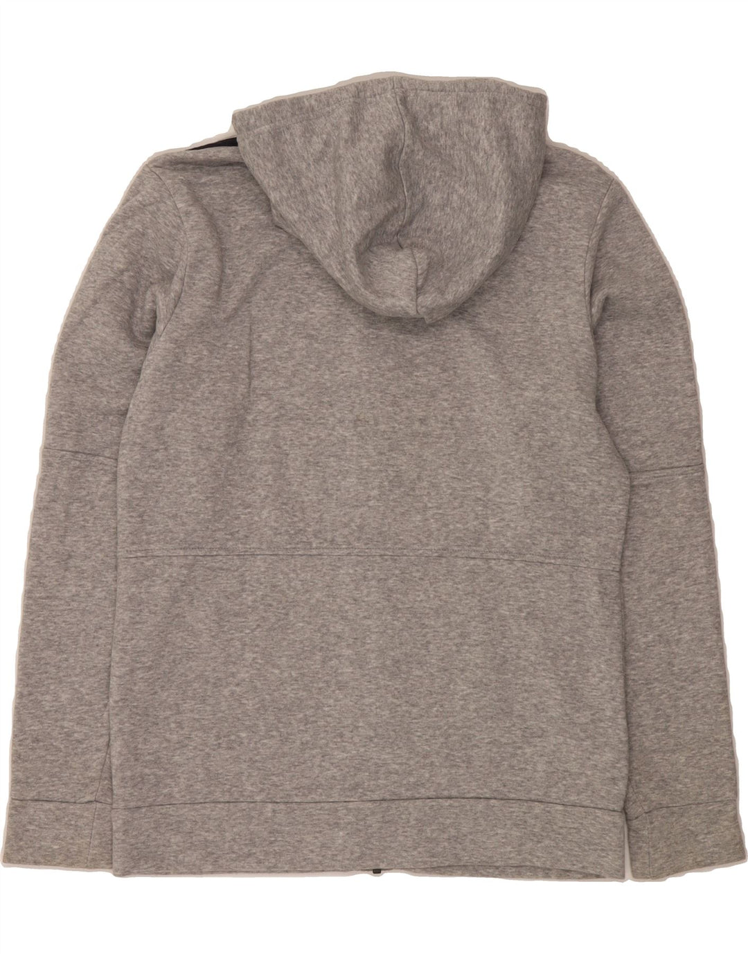 ADIDAS Mens Zip Hoodie Sweater Small Grey Flecked Cotton Vintage Adidas and Second-Hand Adidas from Messina Hembry 