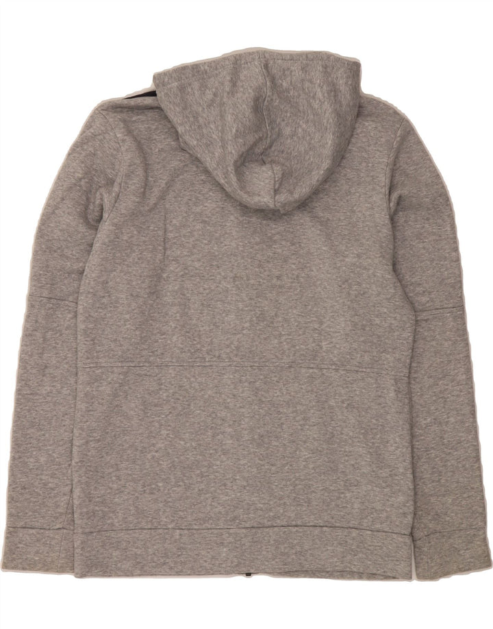 ADIDAS Mens Zip Hoodie Sweater Small Grey Flecked Cotton Vintage Adidas and Second-Hand Adidas from Messina Hembry 