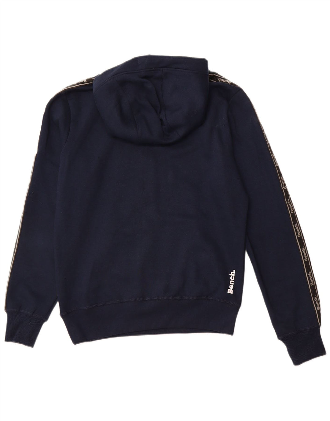 BENCH Masculino moletom com capuz gráfico UE 48 pequeno algodão azul marinho