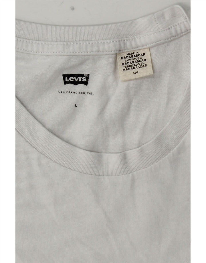 Camiseta gráfica masculina LEVI'S grande branca