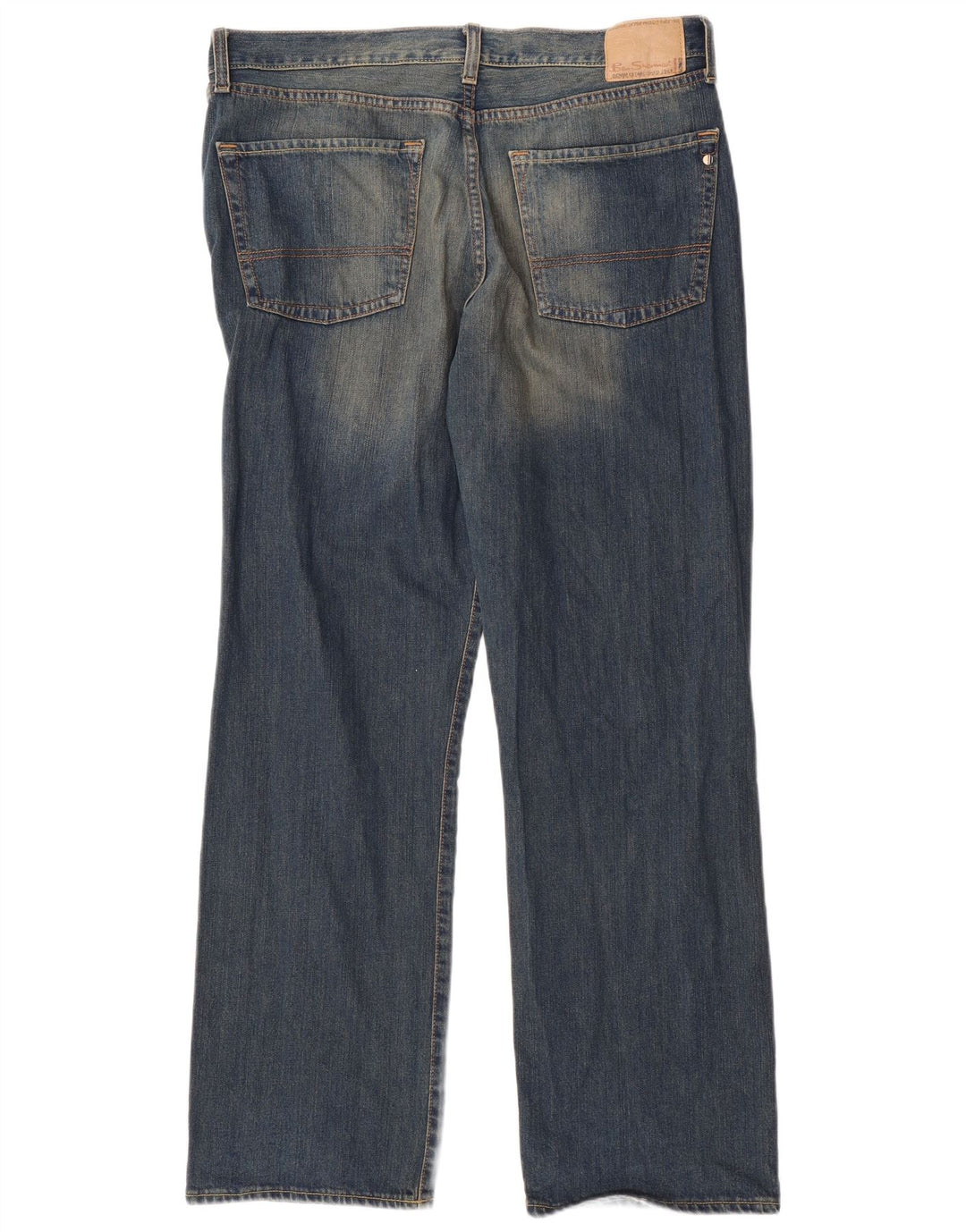 Calça jeans reta masculina BEN SHERMAN W36 L32 algodão azul