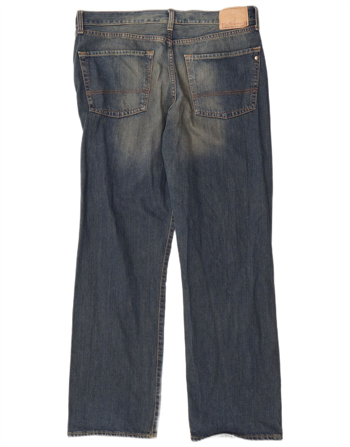 Calça jeans reta masculina BEN SHERMAN W36 L32 algodão azul