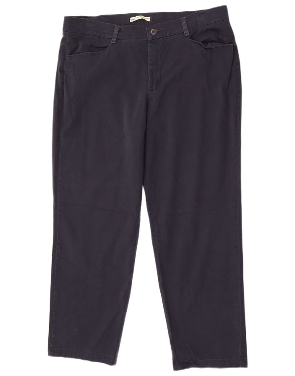 Lee Calça feminina casual reta e relaxada US 18 2XL W38 L30 azul marinho